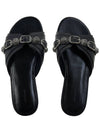 Le Cagole Slippers Black - BALENCIAGA - BALAAN 7