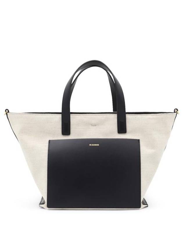 Logo Small Wander Square Tote Bag Cream - JIL SANDER - BALAAN 2