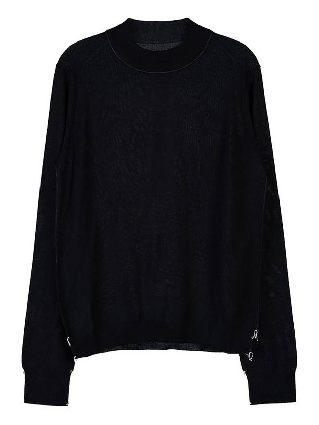 Work In Progress Wool Knit Top Black - MAISON MARGIELA - BALAAN 2