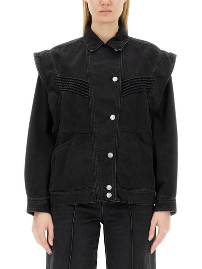 Hamon Denim Jacket Black - ISABEL MARANT - BALAAN 2