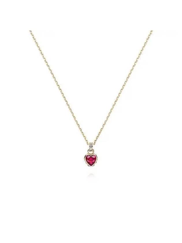 5648750 Chroma Heart Red Stud Necklace - SWAROVSKI - BALAAN 3