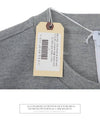 Men's Center Back Striped Short Sleeve T-Shirt Light Grey - THOM BROWNE - BALAAN 8