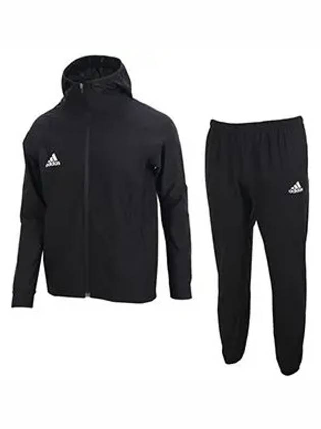 Sauna suit hooded zip up set sweat ADISS04B black coating - ADIDAS - BALAAN 1