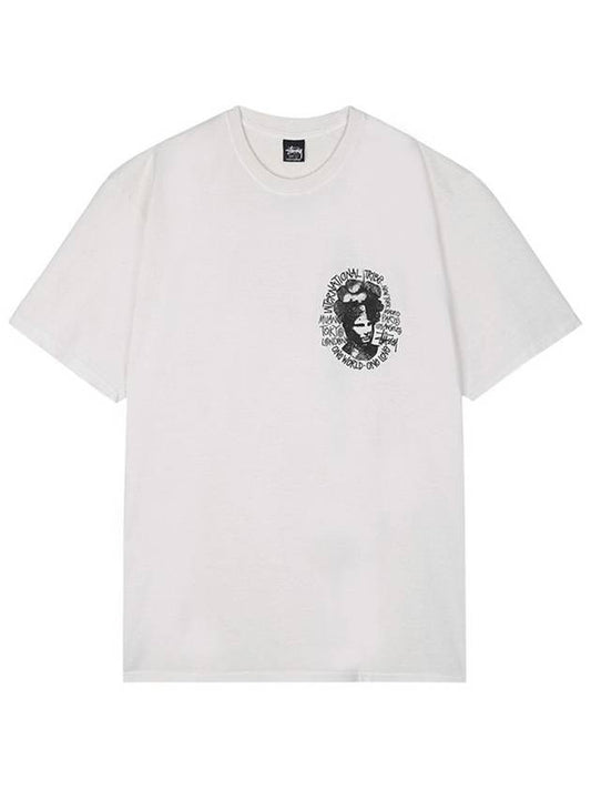 Unisex Camelot Pigment Dyed Short Sleeve T Shirt White 1905005G 1002 - STUSSY - BALAAN 1