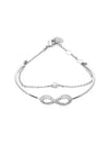 Hyperbola Infinity Rhodium Plated Bracelet Silver - SWAROVSKI - BALAAN 3