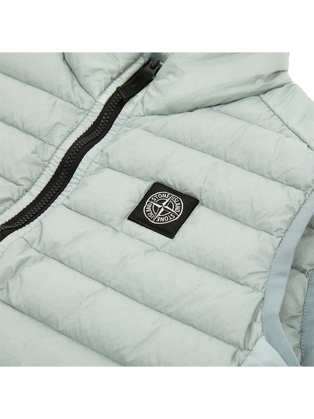 Kids Loom Woven Chambers R Nylon Down Vest Pearl Grey - STONE ISLAND - BALAAN 6