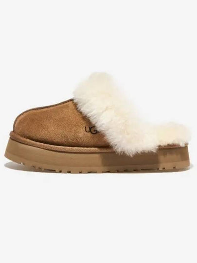 Women's Diskett Fleece Platform Slippers Brown - UGG - BALAAN 2