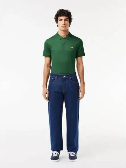 Mid Rise Straight Jeans Blue - LACOSTE - BALAAN 2