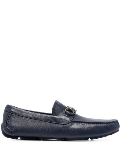 Gancini Ornament Driving Shoes Navy - SALVATORE FERRAGAMO - BALAAN 2