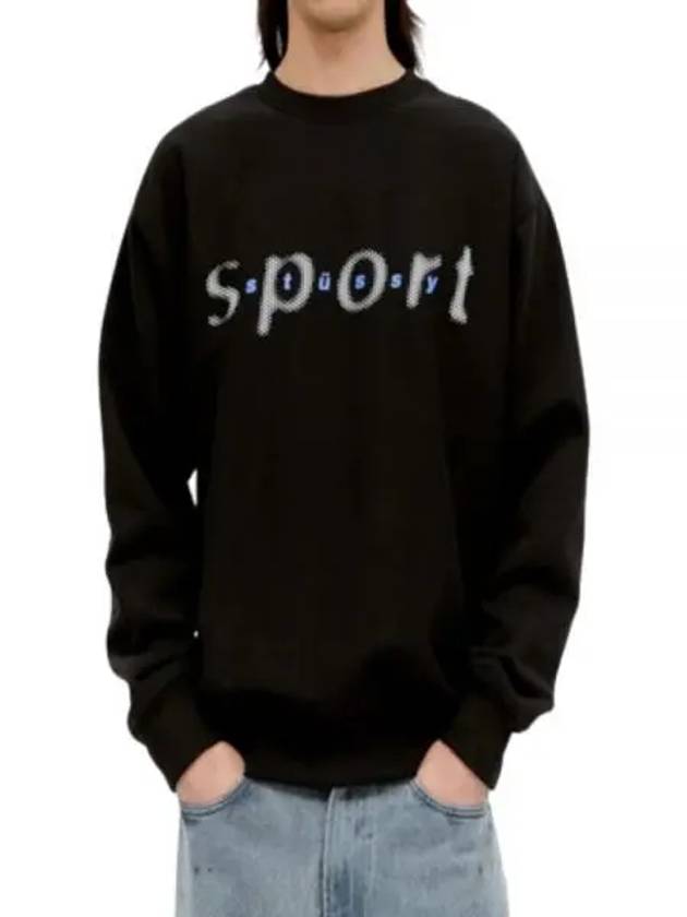 1914998 BLACK dot sports crew - STUSSY - BALAAN 1