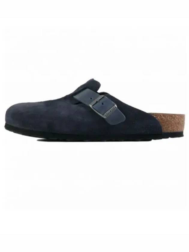 Boston Suede Slippers Black - BIRKENSTOCK - BALAAN 2