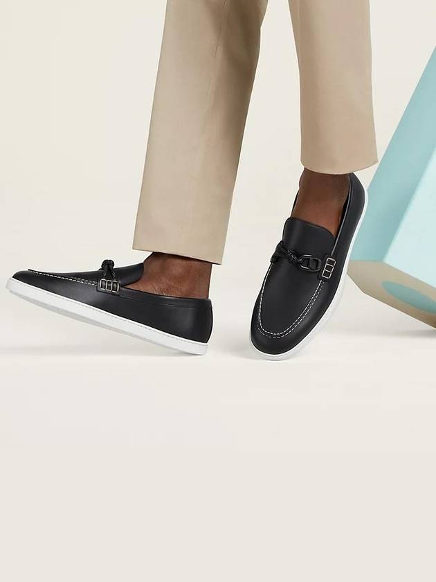 Ignacio Driving Loafers Black - HERMES - BALAAN 6