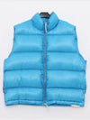 Logo Patch Ripstop Down Vest Blue - JIL SANDER - BALAAN 2