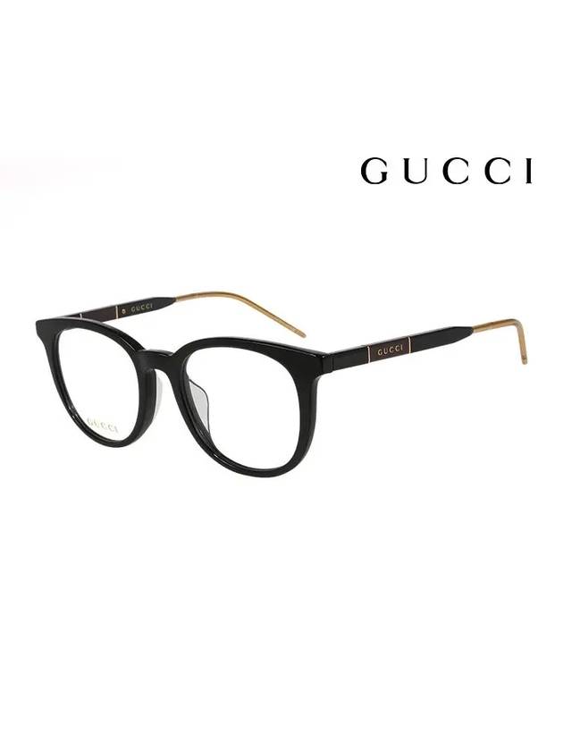 Eyewear Round Acetate Eyeglasses Black - GUCCI - BALAAN 1