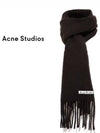 Wool Fringe Scarf Chocolate Brown - ACNE STUDIOS - BALAAN 2