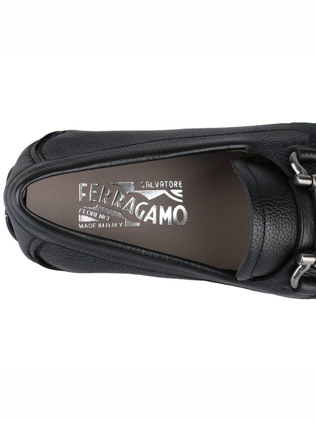 Gancini Ornament Driving Shoes Black - SALVATORE FERRAGAMO - BALAAN 9