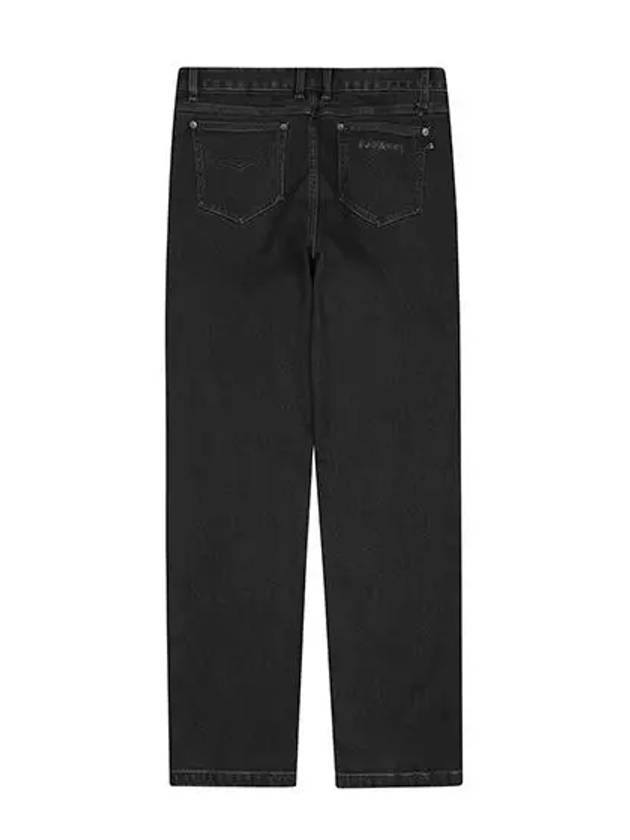 Men s Bonding Stitch Embroidery Denim 5414GXWD BLACK - BLACK&WHITE - BALAAN 2