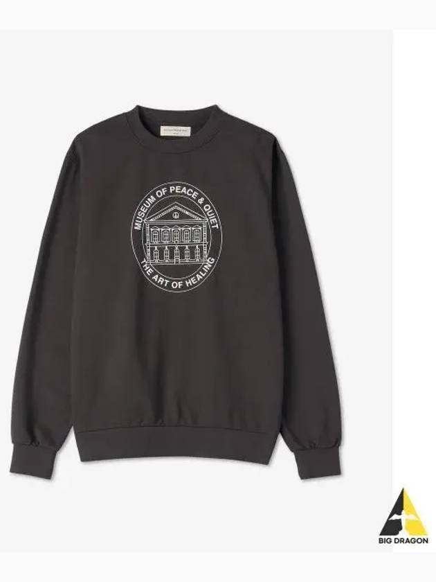 MUSEUM OF PEACE QUIET Headquarters Sweatshirt Black MOPQSS2204BLACK - MUSEUM OF PEACE & QUIET - BALAAN 1