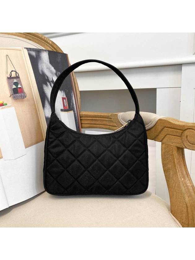 Nylon Quilted Hobo Tote Bag Black - PRADA - BALAAN 4