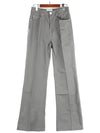 Flared Fit Wide Pants Grey - AMI - BALAAN 2