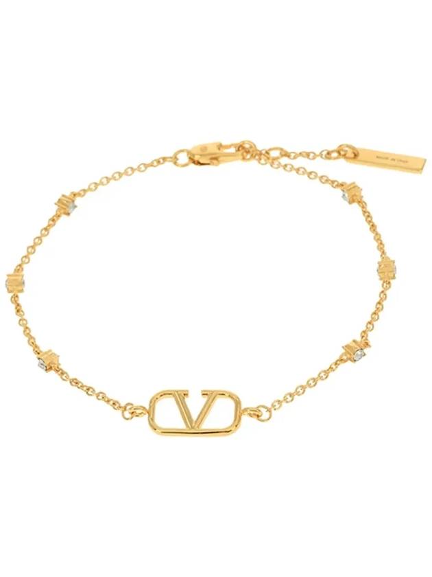 Men's V Logo Signature Bracelet Gold - VALENTINO - BALAAN 4