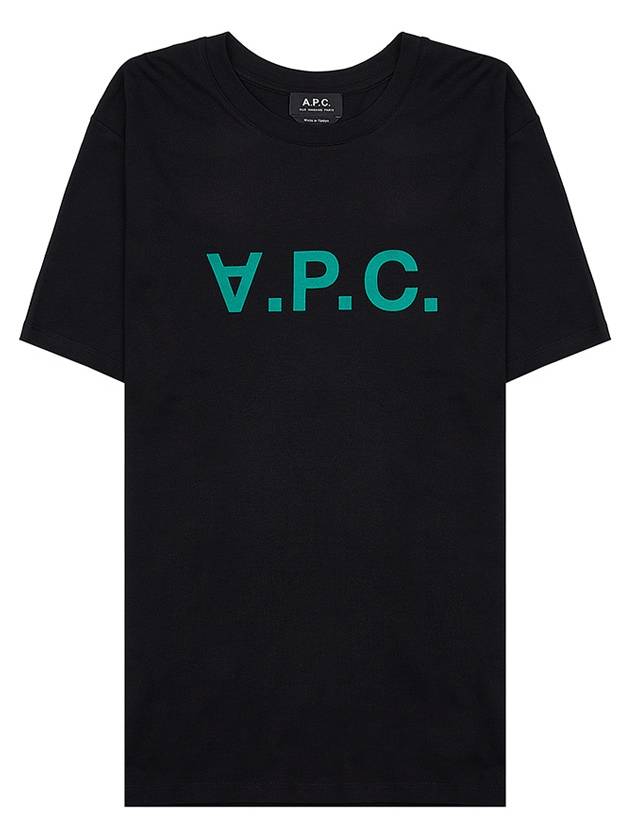 VPC Logo Organic Cotton Short Sleeve T-Shirt Black - A.P.C. - BALAAN 11