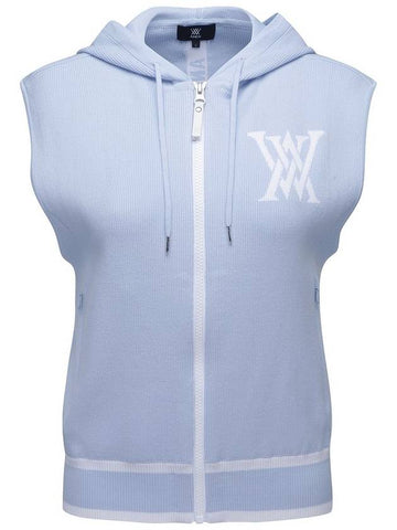 WOMEN LOGO POINT HOODIE VEST - ANEWGOLF - BALAAN 1