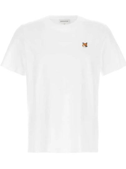 Fox Head Patch Classic Short Sleeve T-Shirt White - MAISON KITSUNE - BALAAN 2