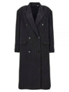 Lexana Trench Coat Navy - ISABEL MARANT - BALAAN 2