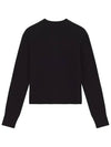 Baby Fox Patch Wool Cardigan Black - MAISON KITSUNE - BALAAN 3