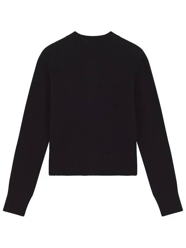 Baby Fox Patch Wool Cardigan Black - MAISON KITSUNE - BALAAN 3