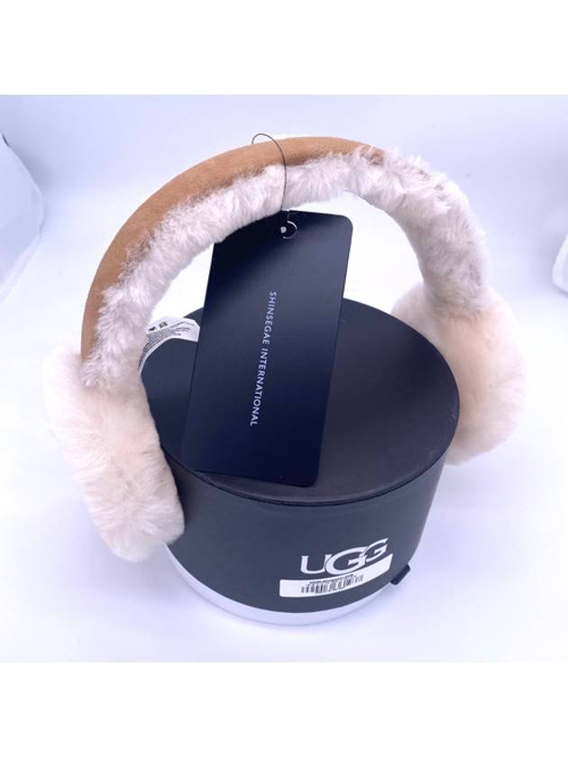 Sheepskin Embroidery Earmuff Chestnut - UGG - BALAAN 4