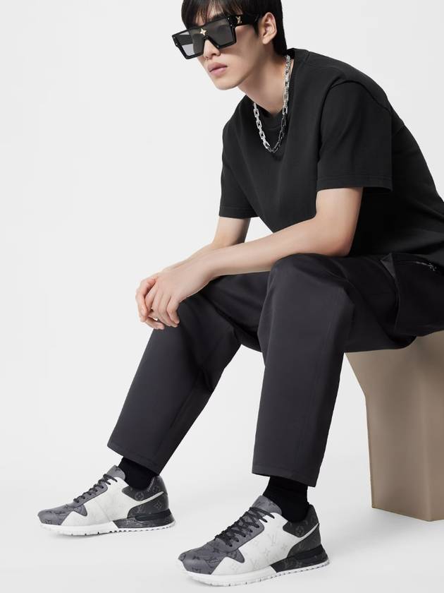 Run Away Low Top Sneakers White Black - LOUIS VUITTON - BALAAN 8