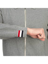 Textured Striped Cotton Bomber Jacket Grey - THOM BROWNE - BALAAN 10