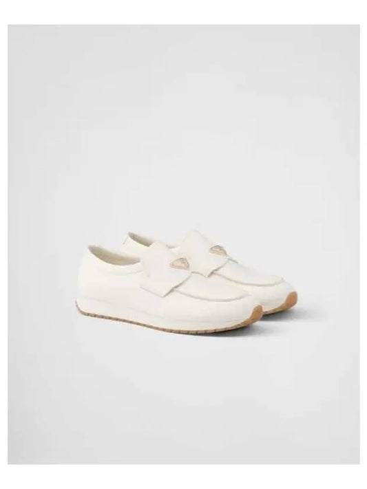 Leather Loafers Ivory - PRADA - BALAAN 2