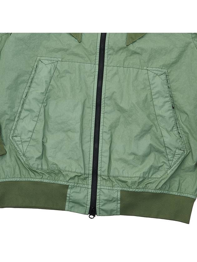 Wappen Patch Nylon Hooded  Jacket Green - STONE ISLAND - BALAAN 8