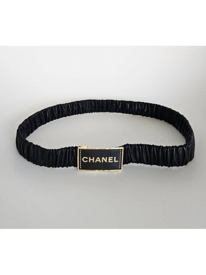 Logo Banding Leather Belt Black - CHANEL - BALAAN 2