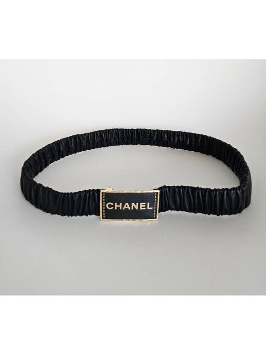 Women s Logo Banding Belt Black AA9096 - CHANEL - BALAAN 1