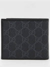 GG Supreme Interlocking G Halfwallet Black - GUCCI - BALAAN 3