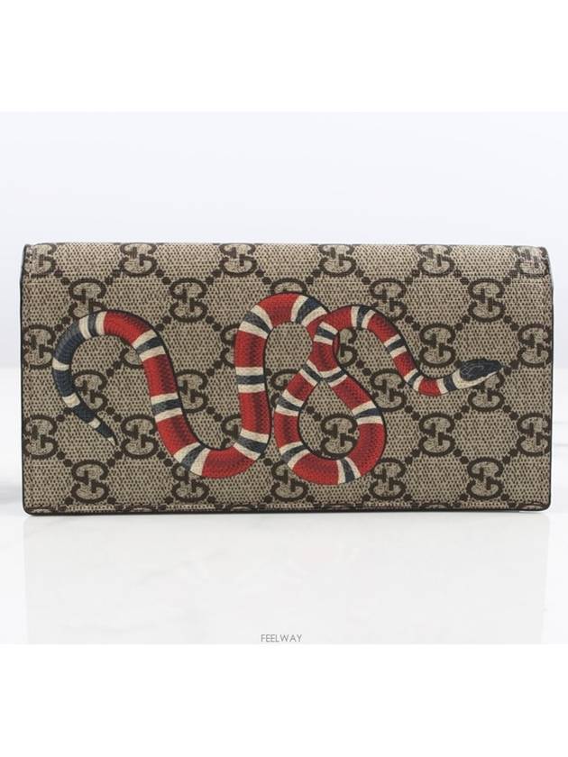 Snake long wallet brown - GUCCI - BALAAN 3