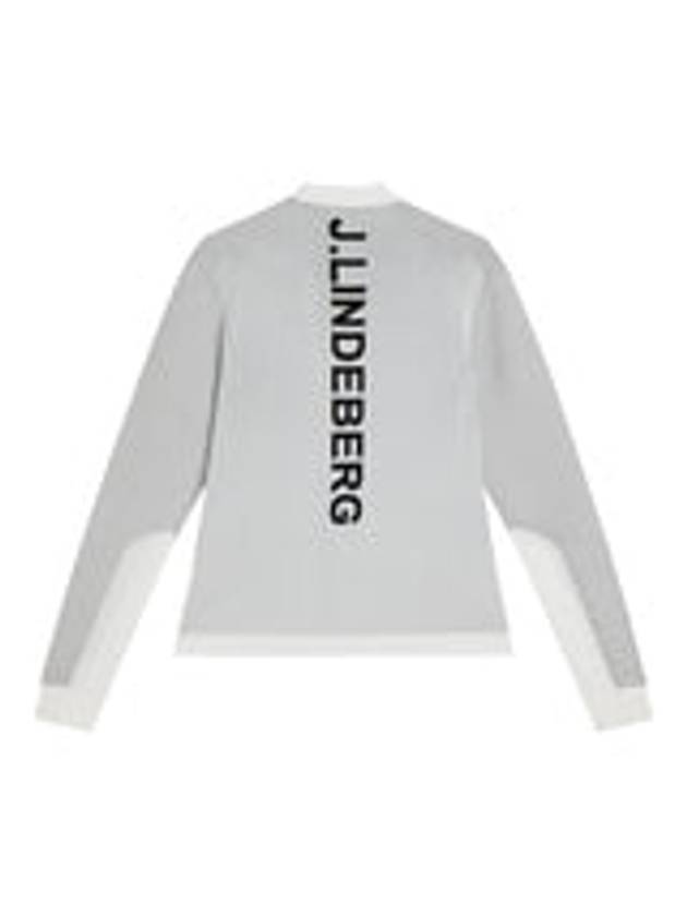 Rosa Hybrid Knit Zip-Up Jacket White - J.LINDEBERG - BALAAN 3