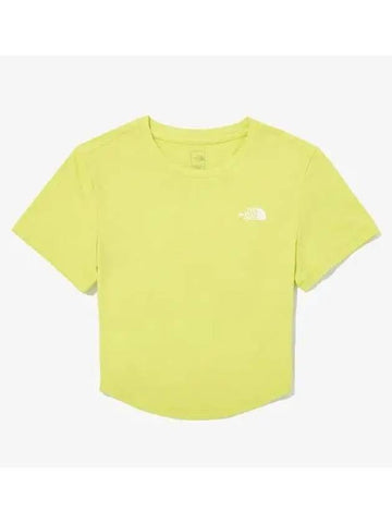 The North Face NT7UQ33C Women s Ice Crop Short Sleeve Round Tee - THE NORTH FACE - BALAAN 1