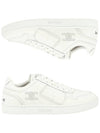 logo on leather low top sneakers white - CELINE - BALAAN 2