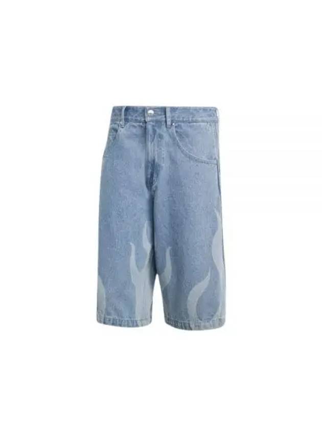 Man's Flames Denim Shorts Blue - ADIDAS - BALAAN 2