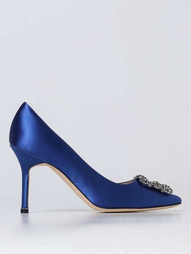 Hangisi Manolo Blahnik d&eacute;collet&eacute; in satin - MANOLO BLAHNIK - BALAAN 1