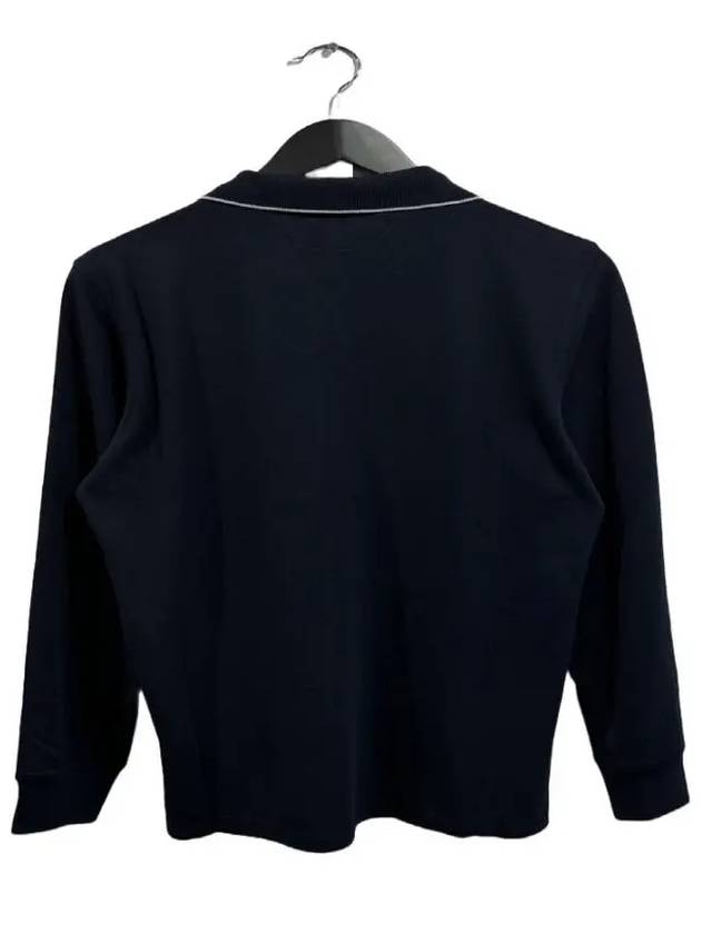 Logo Long Sleeve PK Shirt Dark Navy - BRUNELLO CUCINELLI - BALAAN.