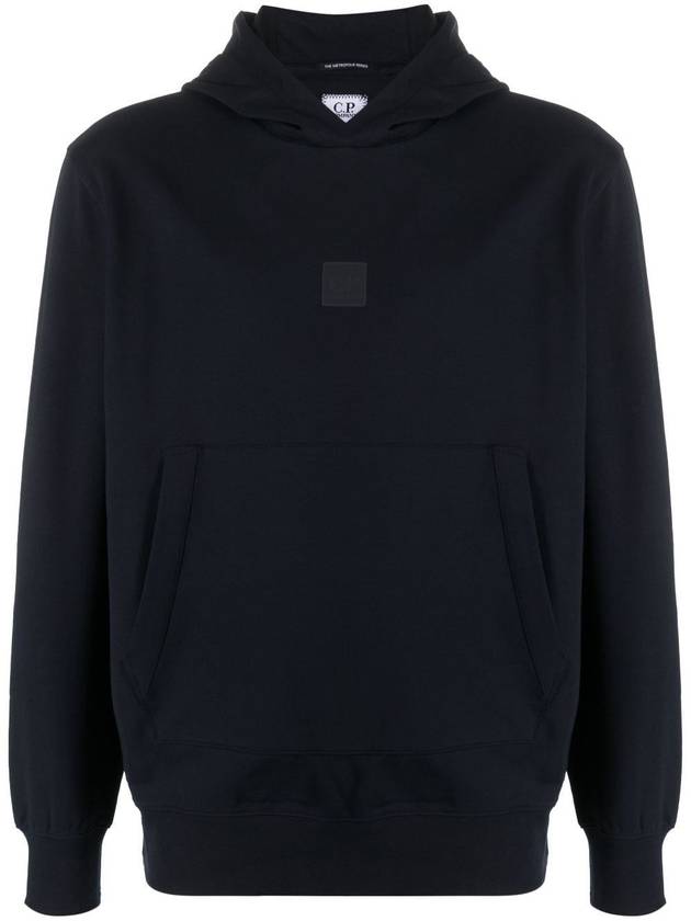 Cotton Blend Metropolis Hoodie Navy - CP COMPANY - BALAAN 1