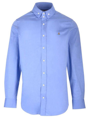 Blue Krall button down shirt JP2 - VIVIENNE WESTWOOD - BALAAN 1