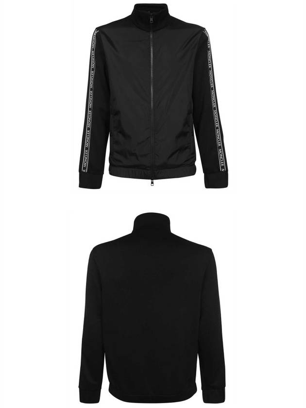 Men's Side Logo Zip-Up Jacket Black - MONCLER - BALAAN 5