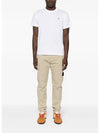 Organic Cotton Short Sleeve T-Shirt White - STONE ISLAND - BALAAN 2